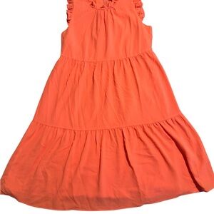 Lilly Pulitzer Orange Tiered Front Sundress